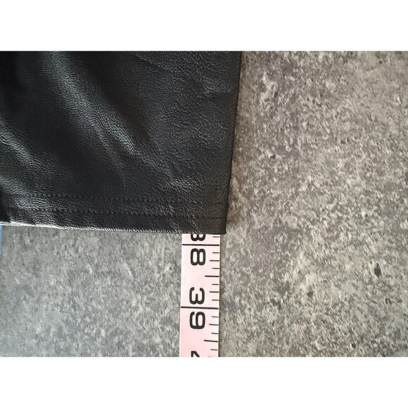 Spanx Pants Womens Small Black Faux Leather Leggings Coated Stretch Skinny Fit - Picture 12 of 13